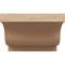 Ekena Millwork 6in. W x 4in. H x 20in. L Newport Woodgrain TimberThane Rafter Tail, Primed Tan RFTUR06X04X20NEWRCPR - alternate 3